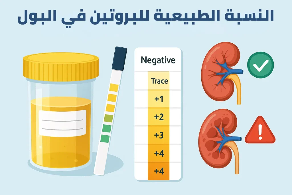 النسبة الطبيعية للبروتين في البول